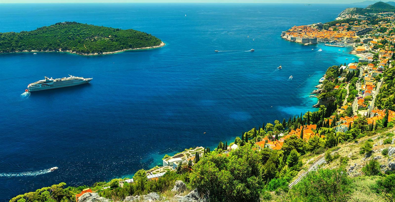The Adriatic coast near Dubrovnik